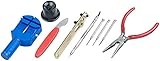 AGT Uhren Reparaturset: Uhrmacherwerkzeug-Set, 9-teilig, Profi-Qualität (Uhrmacherset)