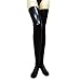 Produktbild Frauen Overknee Rosennie Lady Strümpfe sexy Lack Leder mit Reißverschluss Socken Versuchung Strümpfe Damen Reizwäsche Halterlose Gotik Hohe Overknee Optik Kniestrümpfe Lace Bow Damenstrümpfe (Schwarz)