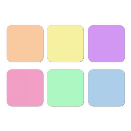 spécification Lot de 6 dessous de verres par MugBug couleur pastel