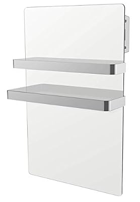 VOLTMAN VOM540023 - Sèche serviettes électrique rayonnant - En verre trempée Blanc - 1000 Watts - Détection d'ouverture et de fermeture de fenêtre