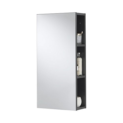 FMD Möbel 933-007 Spiegelregal Nepal 7, 50,5 x 71,5 x 15,5 cm, anthrazit