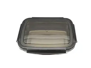 Harsh Pet Leak proof Stainless Steel Lunch Box,Tiffin Box 850ml (Black, 850ml)