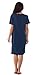 The Bamboo Birthing Shirt - Midnight Blue - M (Pre-preg UK10/12) For Pregnancy Labour & Breastfeeding