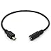 Price comparison product image Mini USB Male to 3.5mm Female Cable Cord Adapter for Active Clip Mic Microphone Camera for GoPro HERO3, HERO3+ & HERO4
