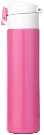 GAOLILI Insulation Cup Stainless Steel Bouncing Double Bubble Tea Men And Women Business Cups ( Color : Pink )