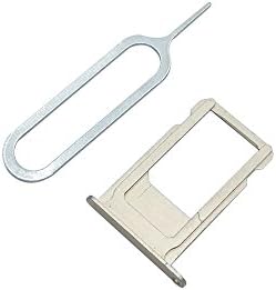 Cemobile For iPhone 6S Plus 5.5 Inch SIM Card Tray Slot Holder Replacement + SIM Card Tray Open Eject Pin (Gold)