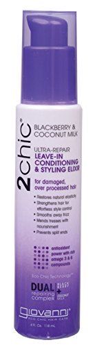 GIOVANNI - 2chic Blackberry & Coconut Milk Leave-In Conditioner and Styling Elixir - 4 fl. oz. (118 ml)