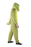 Foxxeo 10005 | Krokodil Kostüm für Damen und Herren, Tierkostüm | Gr. S, M, L, XL, XXL,XXXL, XXXXL, Größe:M, Tiere:Krokodil