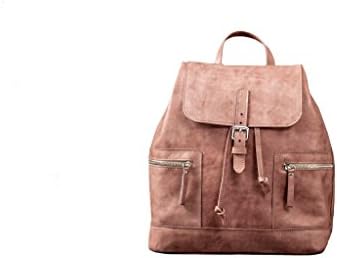 Handmade leather Marble Backpack. Genuine leather Laptop backpack (Marble Pink)