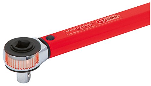 KS Tools Drehmomentschlüssel 1/2 Zoll Ergotorque basic mit Durchsteckvierkant-Ratschenkopf, 20-200 Nm, 516.1942 - 3