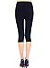 Liang Rou Belly Support Ultra Thin Stretch Maternity Cropped Leggings Black M