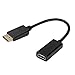 Produktbild zzJiaCzs DisplayPort auf HDMI Adapter - Displayport DP Stecker auf 1080p HDMI Buchse Adapter Kabel Konverter für Laptop PC Mehrfarbig
