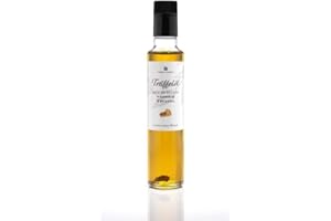 FRANCK ET OLIVIER Huile de truffe blanche avec véritable truffe blanche 250 ml d'huile d'olive pour sauces et affiner les plats. Convient aux régimes végétaliens et sans gluten