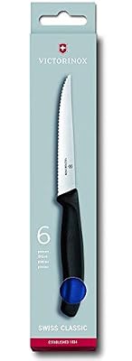 Victorinox 6.7232.6 Set de 6 Couteaux à Steak, Acier Inoxydable, Bleu, 30 x 5 x 5 cm