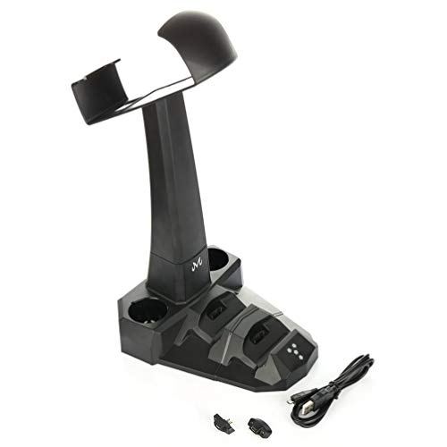 Preisvergleich Produktbild Multifunktionales 5-in-1-Ladegerät Docking Einfache Speicherung VR Kamera Headset Ständer Halter Für PS4 VR Für PS Move Controller