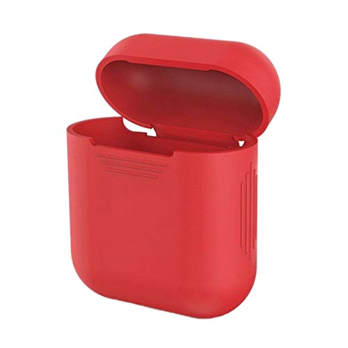 Preisvergleich Produktbild Wasserdicht Silikonh¨¹lle f¨¹r Airpods Protective Schutzh¨¹lle aus Silikon-Haut-Schutz f¨¹r Airpods mit Haken Regard