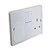 TWGM - 20 Pack - White Plastic Plug Socket Covers Child Safety + Plug Cover Remover Tool