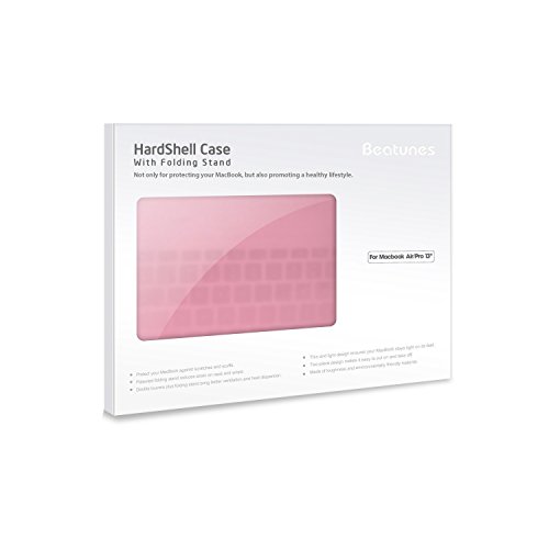 Beatunes Patentierte 2-in-1 Ultra Slim Mattierte Hartschale Schutzh  lle mit Faltbarem St  nder f  r MacBook Air 13 3   Nur f  r A1369   A1466   MC-A7