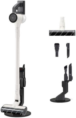 LG CordZero A9 Air, Aspirapolvere senza Fili, 150W, Autonomia 40 min, Spazzola Parquet, 2 Accessori, Autoportante, Corpo Leggero 1,97kg, Base Porta Accessori, Calming Beige