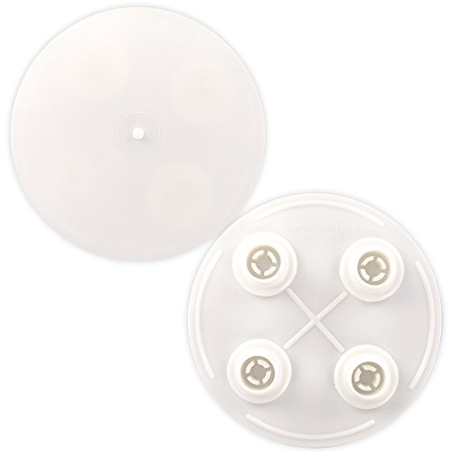 Cake Company Torten-Ständer in Weiß | SPS-Stecksystem aus Kunststoff für Torten & Kuchen | Deko | 15cm Durchmesser | Runde Torten-Platte | Zum Dekorieren & Transportieren | 1 St. | Hochzeit & Taufe