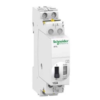 Schneider electric a9 C32816 ietl Extension pour interrupteur de contrôle à distance, acti9, 16 A 1 NO/NF + 1NO, 230 - 240 V AC, 110 VCC, 50 - 60 Hz, Blanc