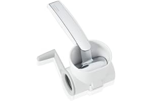 Leifheit Moulin à râper ComfortLine, râpe à fromage manuelle avec tambour en acier inoxydable, rapeur fromage à pâte dure pour droitiers & gauchers