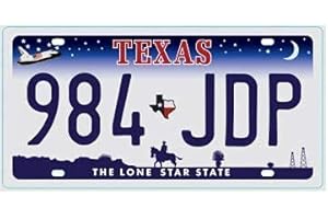 OPO 10 - USA car LICENSE PLATE - 30x15 cms metal replica: TEXAS (C43)