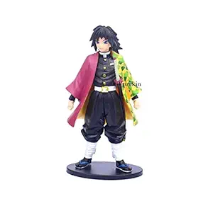 Trunkin Demon Slayer Giyuu Tomioka Kimetsu No Yaiba Action Figure Figurine with Stand Model B Figurine