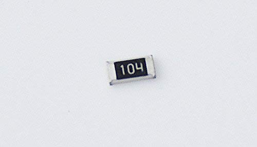 GURU ELECTRONICS Incredible Retail 100x Unit 100 K Ohm (Ω) SMD 1206 Size Resistors (code : 104)