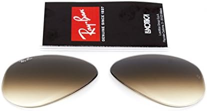 Ray Ban replacement lenses RB3025 Aviator large Metal GENUINE (Gradient brown, 62)