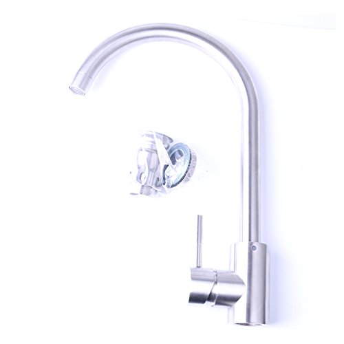 TriEcoWorld Grifo de agua fría sin plomo para fregadero de cocina, reemplazo de cobre, cromado