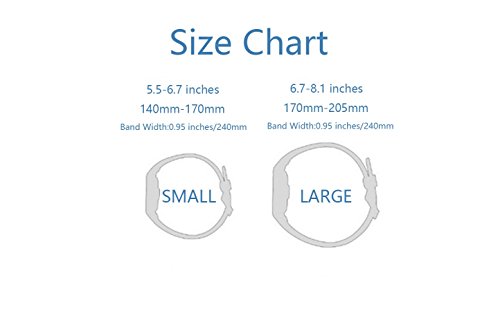 JOMOQ Fitbit Alta Armbänder, Ersatzarmbänder, Silikon-Armband für kabellose Aktivitäts-Tracker, Armband mit Sicherheitsverschluss - 5