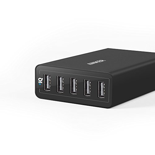 Anker PowerPort 40W 5-Port USB Ladegerät Multi-Port USB Ladegerät für iPhone 6 / 6 Plus, iPad Air 2 / mini 3, Galaxy S6 / S6 Edge und weitere (Schwarz) - 2