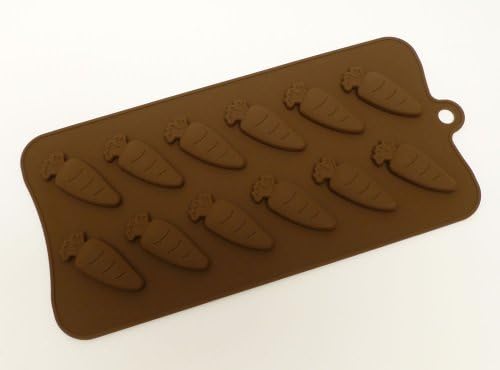 Silicone 12 Cell Chocolate Mould - Carrots