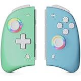 MICROMINI X-Ninja Joypad for Nintendo Switch Oled Wireless Controller 8 LED Colors, Adjustable Turbo, Vibration, Ergonomic, (
