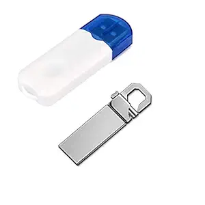 ICALL 2Pcs Combo Metal USB Bluetooth Stereo Music Receiver Dongle with 4.0 USB Adapter Bluetooth Receiver Dongle Compatible with Speaker,Home Theater,Car Music System,PC and All Mobiles