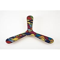 Boomerang ambidextre Voile , pour toute la famille à partir de l'âge de 9 ans, imprimé sur le bois.