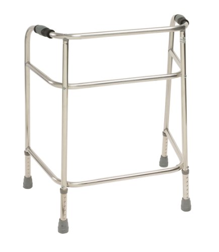 Heavy Duty Walking Frame, Wheeled, 790-890mm Height Adjustment, Durable Aluminum, Easy to Manoeuvre, Grip Handles, Max User Weight 223 kg, Mobility Aid, Elderly, Disabled, Daily Living Aid