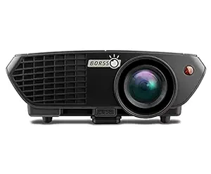 Borsso Pluto 5.0 Full HD 1080p Projector 3500 Lumens, HDMI USB VGA AV, 150 Inch, for Home Cinema Projector, Support Anaglyph 3D