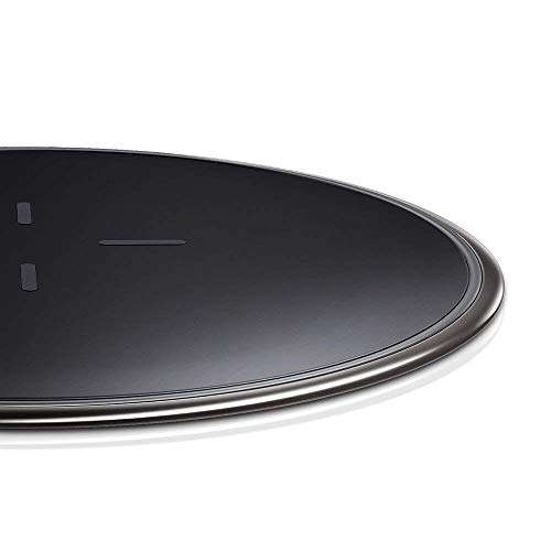 ESR Chargeur sans Fil Qi  5W   10W Chargeur    Induction  Station de Rechargement sans Fil  Garantie    Vie   Alliage de Zinc   Ultra fin  5W pour iPhone XS   iPhone XS Max   iPhone XR   iPhone X   iPhone 8   iPhone 8 Plus   Charge Rapide   Fast Charge  10W pour Samsung Galaxy Note 9   S9   S9    S8   S7  sans chargeur secteur QC   Noir