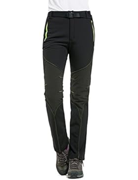 Geval Damen Outdoorwinddichtes Softshell Fleece Skihose