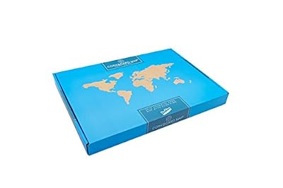 Luckies of London LUKCORK Carte du Monde en Liège Cork Brun