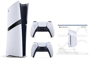 Sony PlayStation 5 PRO Digital Console [NEW 2024 Model] with Extra Dual Sense White Controller + Disc Drive - Bundle - International Version