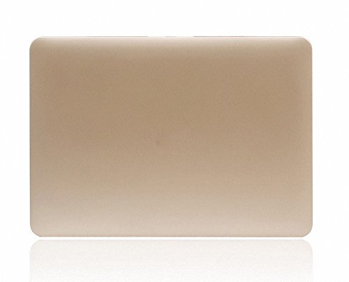 Metallische Champagner Gold Durch gummierte Hard Shell, Elegantes und leichtes 2-Part Hard Case Cover Schutz Hülle, Ultra Slim matt gold farbe für MacBook Pro Retina 13″ - 5