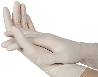 Perfect GOLDBOX 100 Pieces Media C/Dust, 100% Latex Gloves, White, 24 x 12 x 7 cm