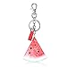 Produktbild Haodou Schlüsselhalter Schlüsselanhänger Frucht Anhänger Serie Schlüsselring Legierung Schlüsselbund Schlüsselkette Key Ring für Handbag Decor Beutel-Kette Auto-Anhänger 13.8 * 5.2cm(Wassermelone)