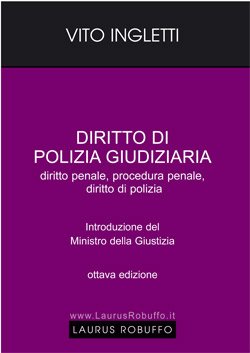Diritto di polizia giudiziaria. Diritto penale, procedura penale, diritto di polizia Diritto di polizia giudiziaria. Diritto penale, procedura penale, diritto di polizia