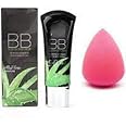 Bikaso Aloe Vera Moisture Blemish Balm Foundation BB Cream (Beige, 30 g) with 1 Pink Beauty Blender