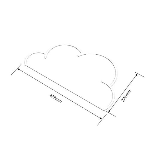 RayMoon Baby Kinder Rutschfeste Wolke Geformt Silikon Platzdeckchen Tischset Mahlzeit Matte Blau - 4