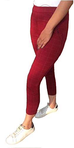 Angel f Studio Slim Fit Free Size Womens Checks Pants RS.391 (64.00% Off) - Amazon
